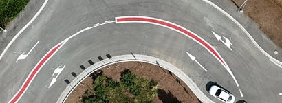 Zakonczono odbiory techniczne pierwszego ronda na DK5 w Dobromierzu
