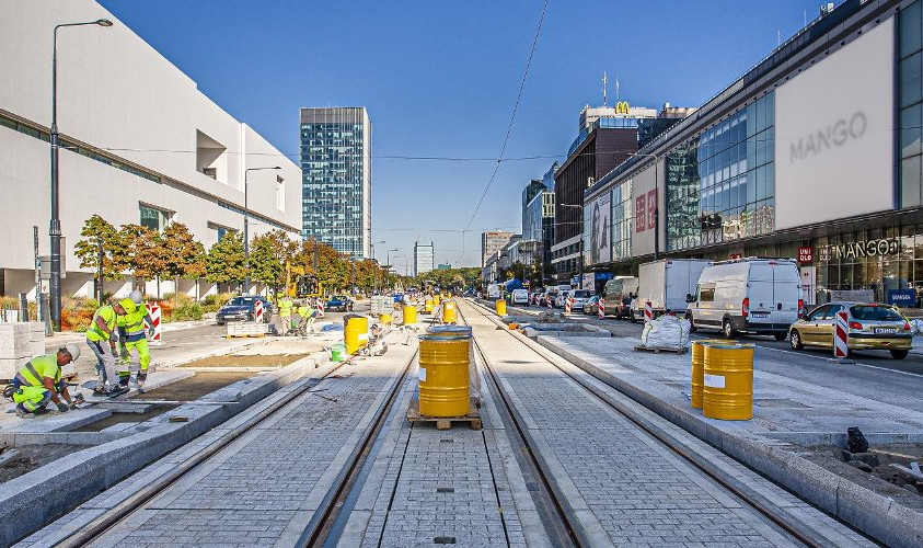 Koniec remontu torowiska wzdłuż ul. Marszałkowskiej